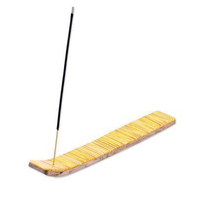 New High Quality 1 piece Stick Incense Plate Holder Fragrant Ware Stick Incense Burner Wooden Holder with decorative use