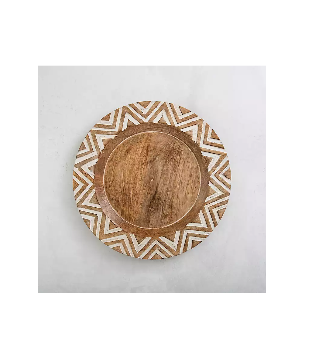 wood charger plate kitchen flatware item crockery set wood charger plate premium quality customize packing fast shipping