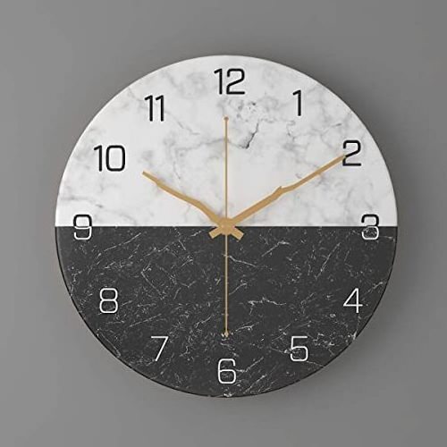 Marble White Decorative Wall Clock With Smooth White Finished Wall Decoration Prices with sale product