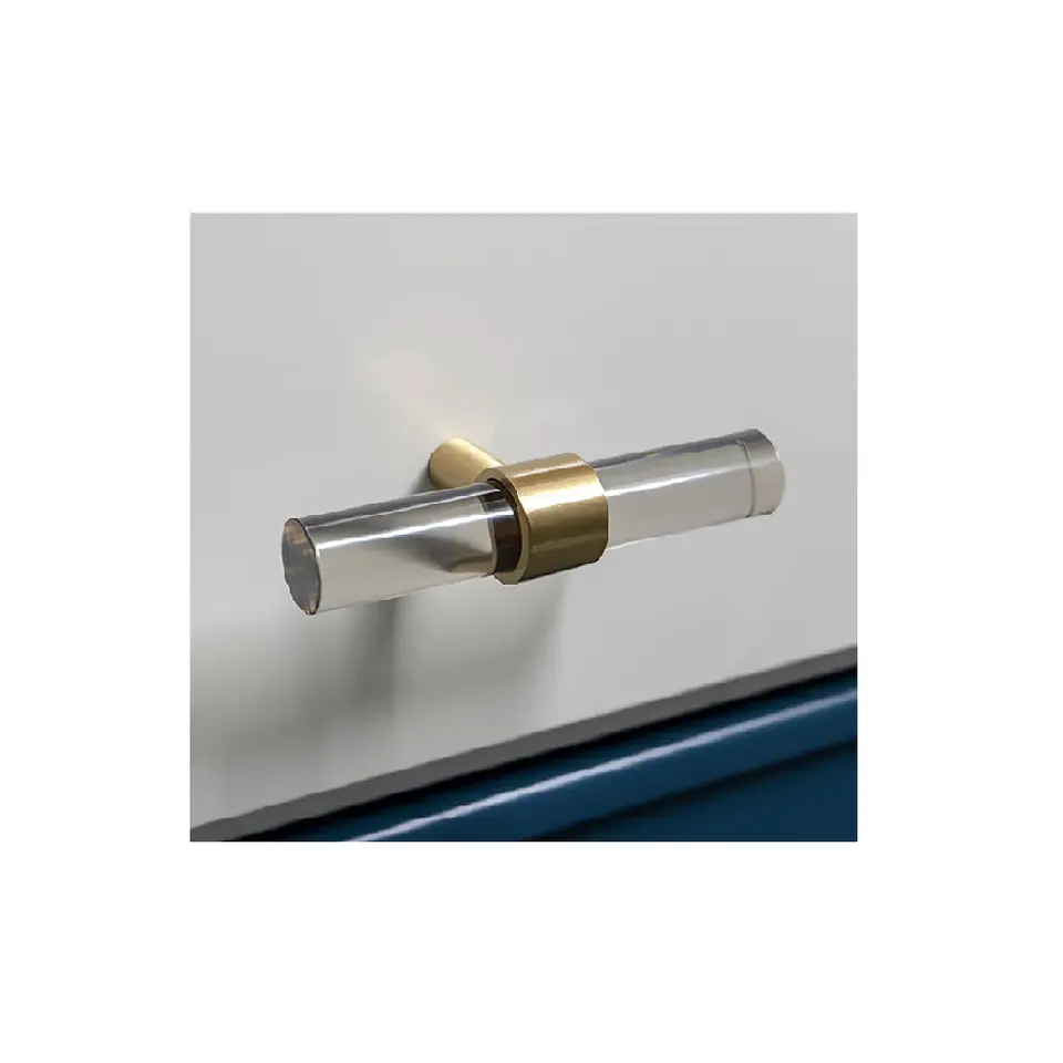 Brass Acrylic door and handle glass door handle with single acrylic double sides large long handle piece