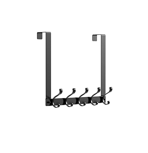 High Quality Creative Matte Black Towel Hooks Premium Adhesive Wall Hook Holder Wall Mount Hooks For top selling