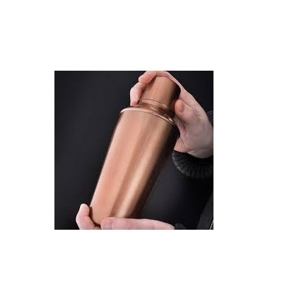 Antique Copper Shaker Bottle Cocktail Shakers Direct Factory Stainless Steel Copper Sublimation Shaker Cups Custom design