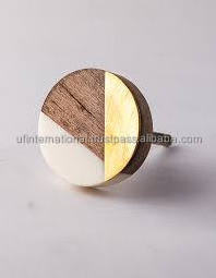 Furniture hardware Kitchen Cabinet Door knob wood and resin knob Drawer Handles for sale and the best knob design