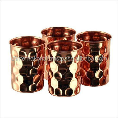 High quality copper water drink glass with 3 piece set Bar & Wine Cocktail Glasses for hot sale product