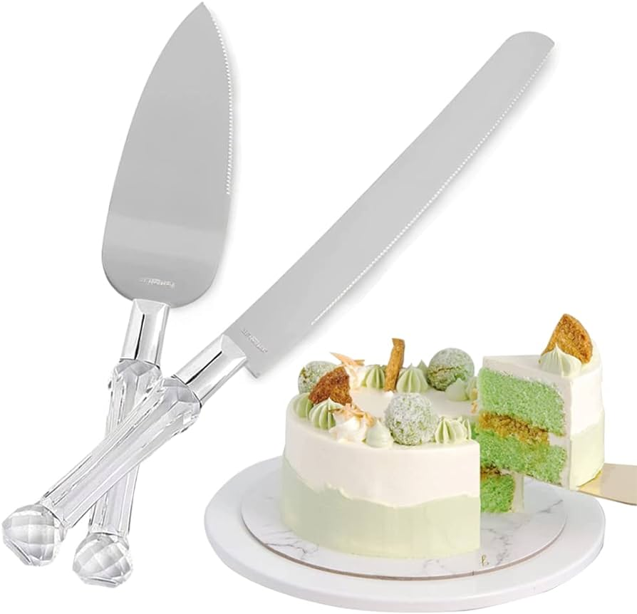 Stainless steel Pizza server With Acrylic handle For Restaurant Fancy design Cake Serving Sets top demanding