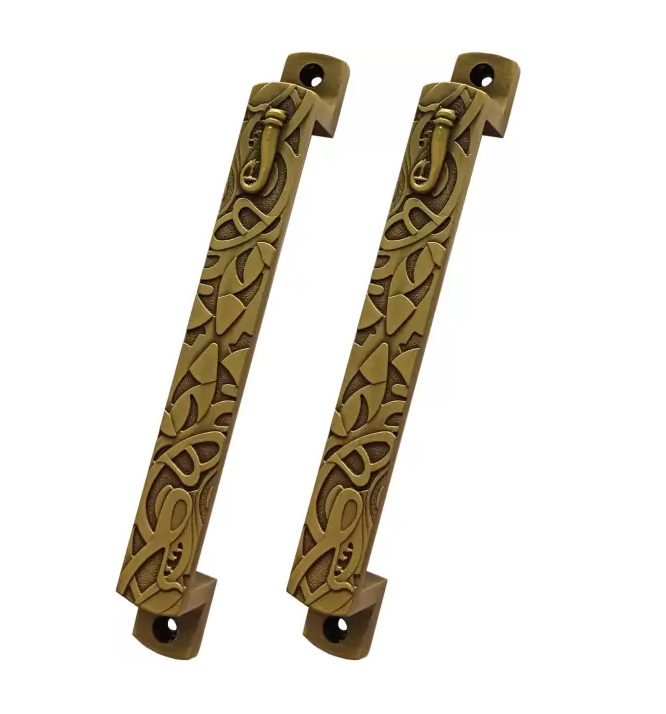 Customized Designed Brass Door Handle Bathroom Push Pull Sliding Large Long Glass Door Handles Shiny Polished For Sale