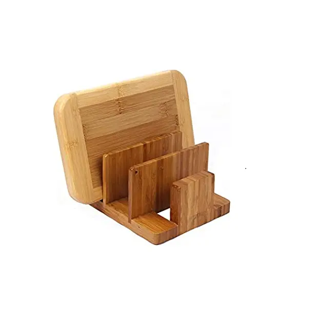 Hot selling wood cutting board stand and handicraft best quality piece 4 holder stand for at best price