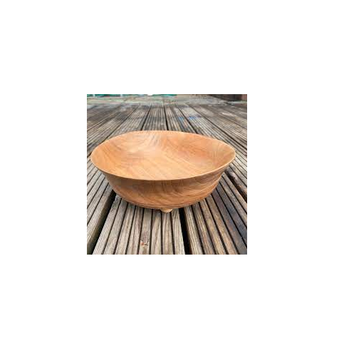 Wholesale Modern Wood Pedicure Bowl With Jet and Spa Pedicure and handmade use for round shape and dark color