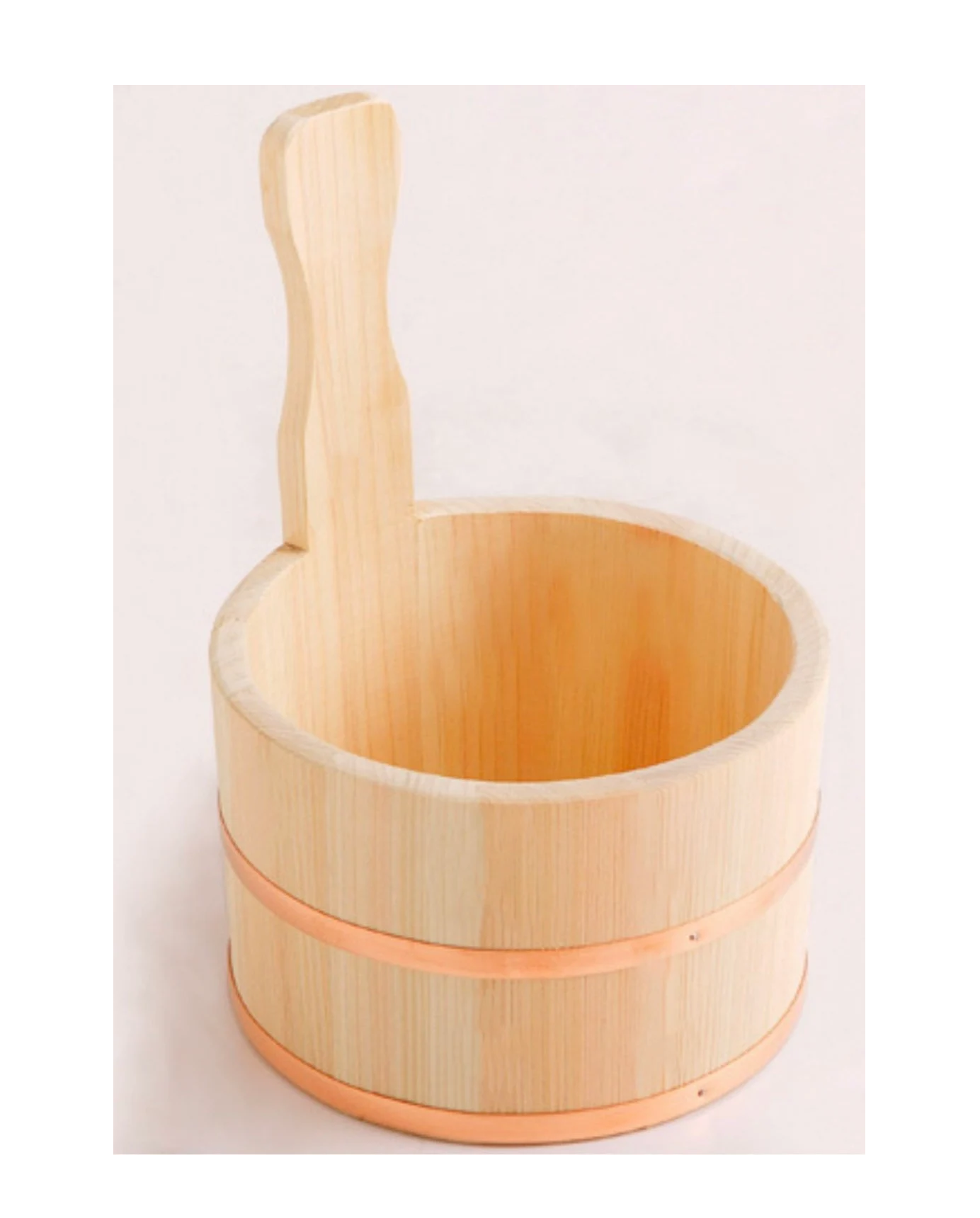 Wood Pedicure spa sink bowls with and customized size with handle natural wood color manufacturer factory