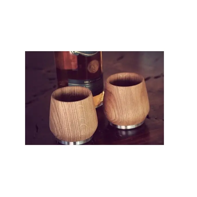 Latest design wooden Glassware wooden water Dinking Beer Glass for hot sale product Manufactured in India