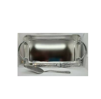 Rectangular Kitchenware Stainless steel serving tray With Handle  breakfast tray wholesale Manufacturer