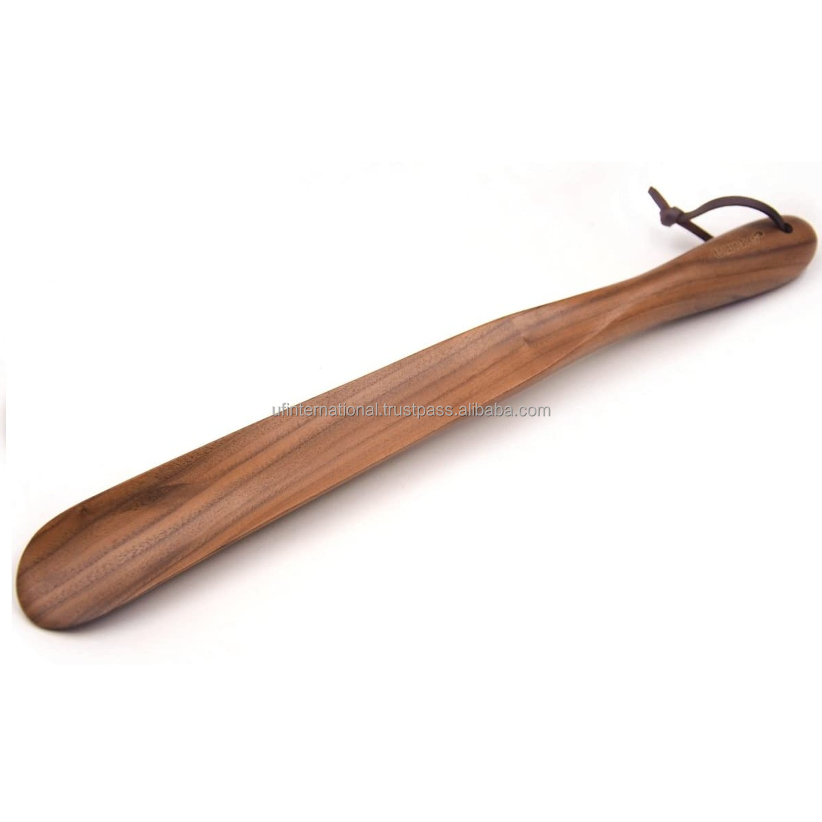 Natural Wooden Shoe Horn with Hanging Handle Shoe Care Shoe Horn in Cheap Price 100%natural wood color