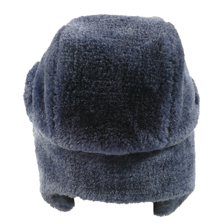 Wholesale Russian Rabbit Fur Men And Woman Warm Trooper Winter Ear Flap Cap Custom Trapper Hat