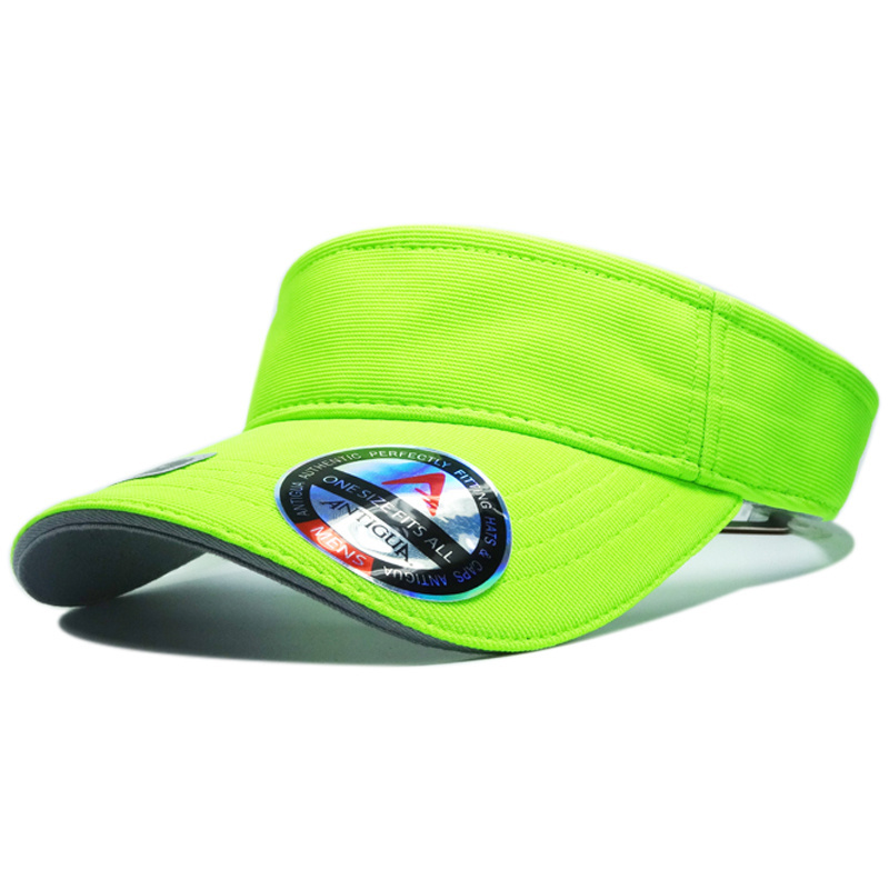 Custom Sweat-absorbent Sunvisor  Protection Tennis Neon Sport Visor Caps Golf Hats