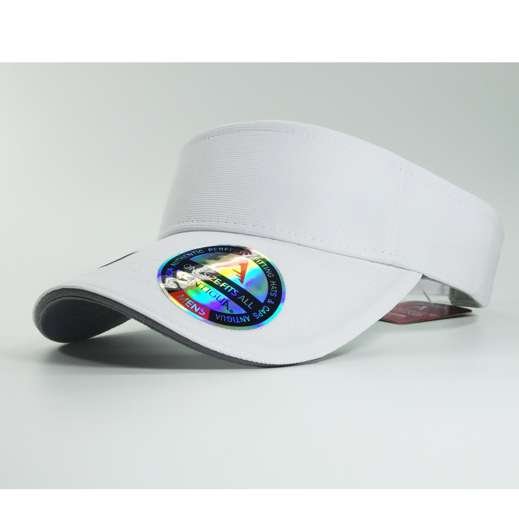 Custom Sweat-absorbent Sunvisor  Protection Tennis Neon Sport Visor Caps Golf Hats