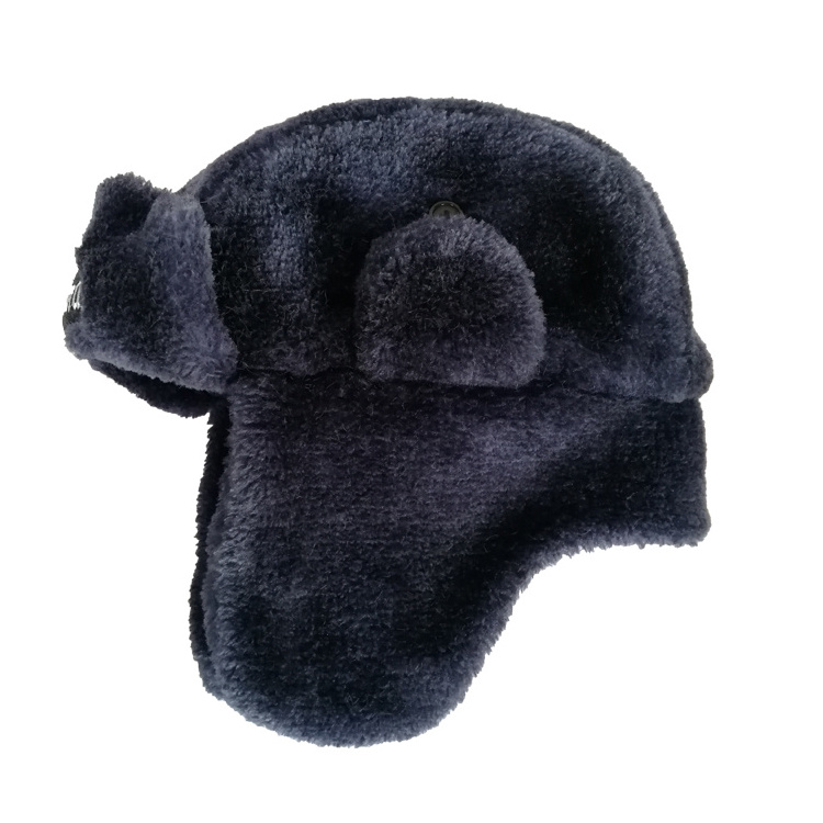 Wholesale Russian Rabbit Fur Men And Woman Warm Trooper Winter Ear Flap Cap Custom Trapper Hat