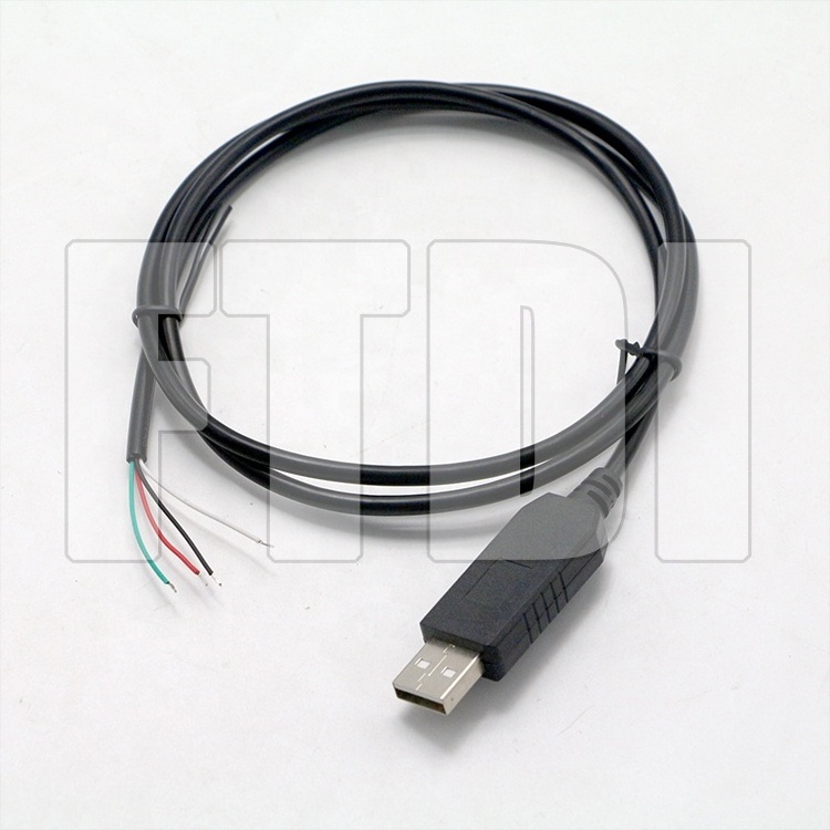 Custom FTDI FT232 Open Wires 5V 3.3V Bridge USB to Uart WE TTL Serial Cable