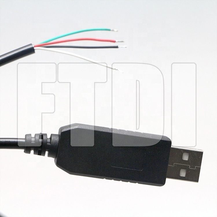 Custom FTDI FT232 Open Wires 5V 3.3V Bridge USB to Uart WE TTL Serial Cable