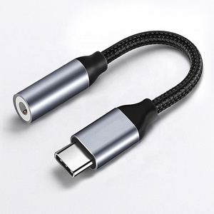 High Compatible DAC USB Type C to AUX 3.5mm Audio Cable Adapter for Samsung Pixel Google Phone