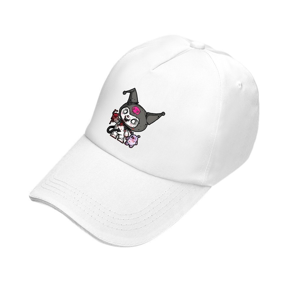 56-58cm Cotton Kuromi Baseball Cap Adult Women Snapback Cap Hat Kuromi Sun Cap