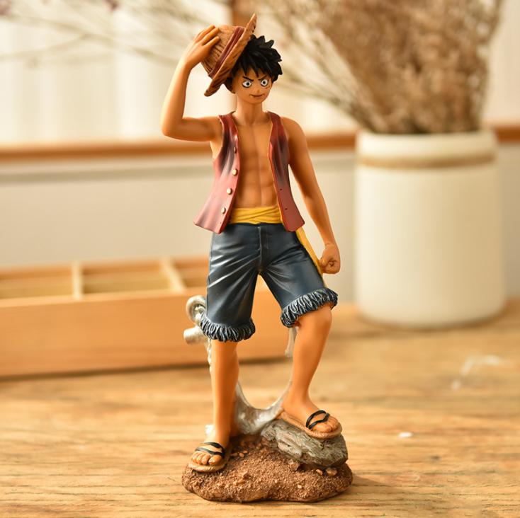 UFOGIFT Anime Lamp Luffy Resin Action Figure With Lights Collectible Model Christmas Gift Toy