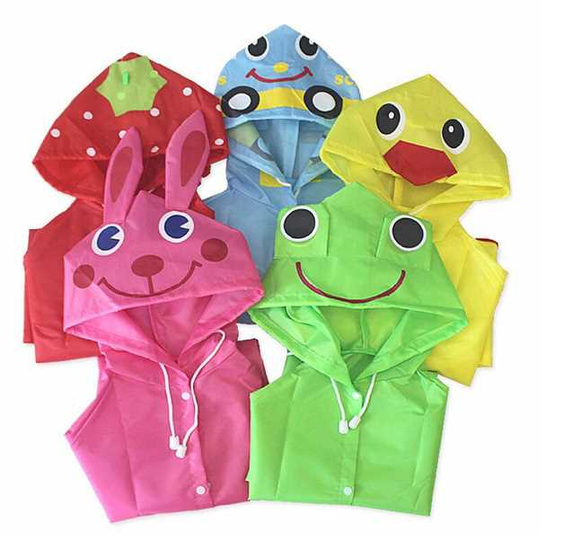 UFOGIFT Kids Rain Wear,Cartoon 3-10 years Toddler Raincoat Jacket Poncho for Boy Girl Portable Reusable Kids Rain Poncho