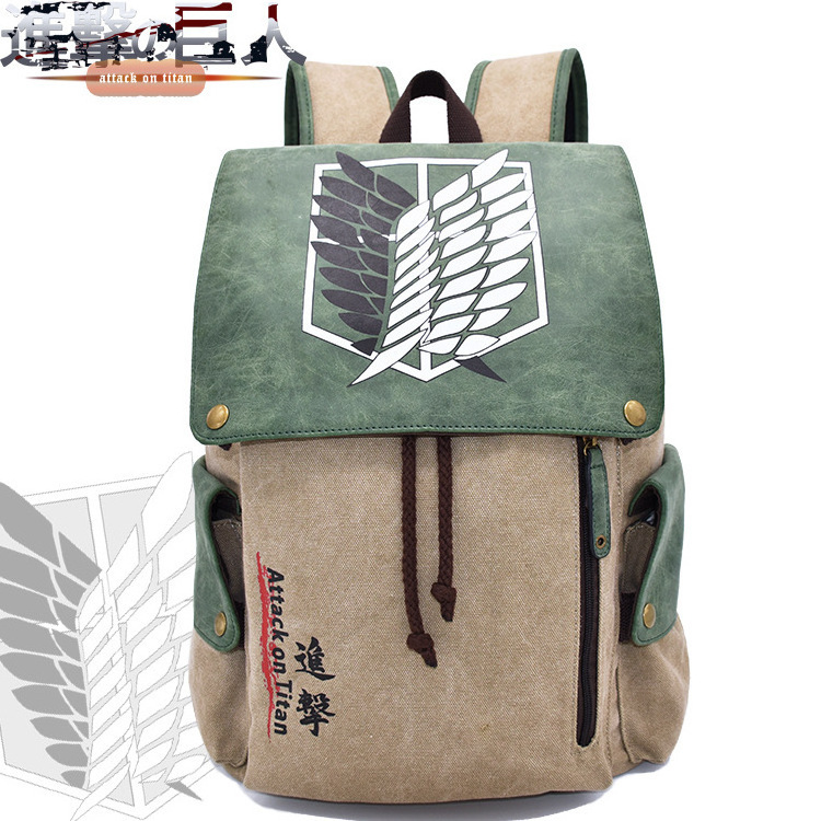 5 Style Shingeki no Kyojin Tokyo Ghoul Cartoon Canvas School Students Bag Anime Tokyo Revengers Backpack