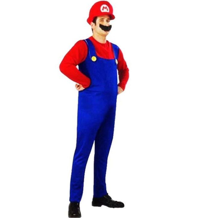 UFOGIFT Halloween Costumes Funny Super Mario Luigi Brother Costume Kids Children Boys Girls Fantasia Cosplay Jumpsuit