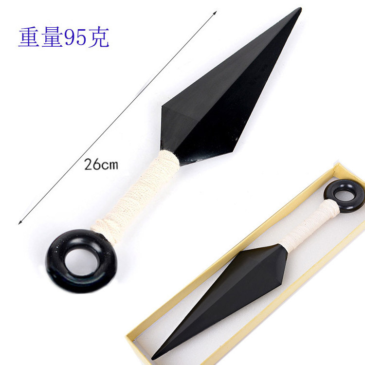 Wholesale 26cm Plastic Box Anime Uzumaki kunai Weapon Set Kakashi Cosplay Props