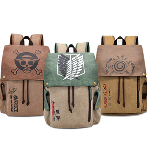 5 Style Shingeki no Kyojin Tokyo Ghoul Cartoon Canvas School Students Bag Anime Tokyo Revengers Backpack