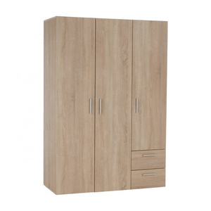 2021 new launch wooden wardrobe closet bedroom furniture wardrobe wooden closet with 2 door 2 drawer