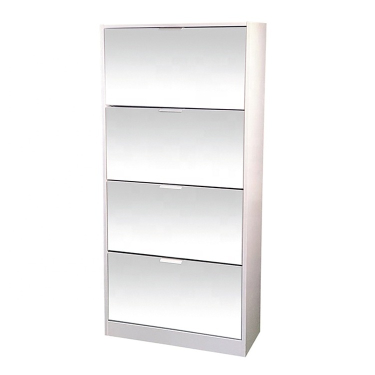 hottest design mirror face shoe rack cabinet shoe rack with 5 tier