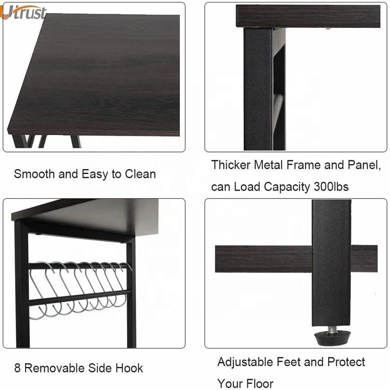 New arriving kitchen bakers rack utility shelf kitchen microwave metal storage cabinet kitchen baker racks with 2 doors