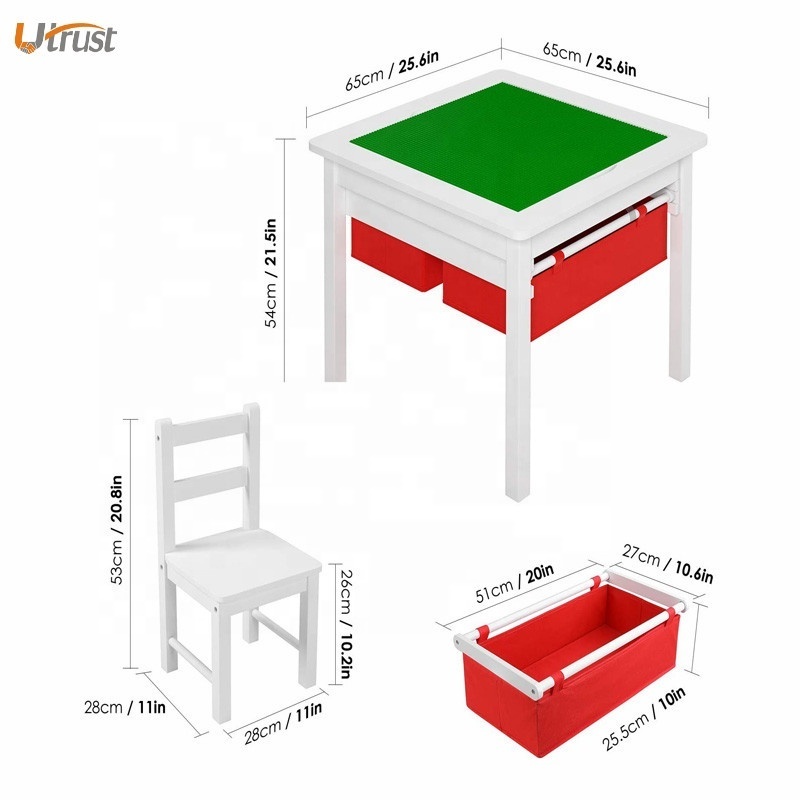 Durable cheap quality reliable little kids activity table and 2 chairs set 3-in-1 humble crew kids wood table 2 chair set