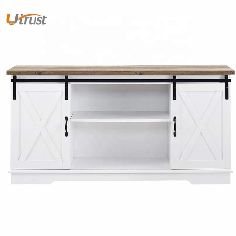 Fashion home goods clear perspex chinese wood cabinet tv stands en peso portable stand for tv with 2 doors and shelf for sale