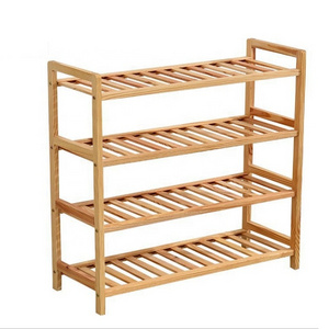 Fast delivery factory direct sale shoe rack cabinet 4tiers  bamboo shoe rack Pairs Shelf Storage Organizer for Small