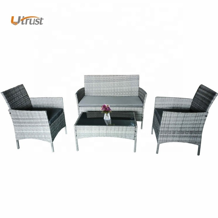 Contemporary luxury  good price garden rattan chair garden table set outdoor chair and table rattan wicker furniture sets