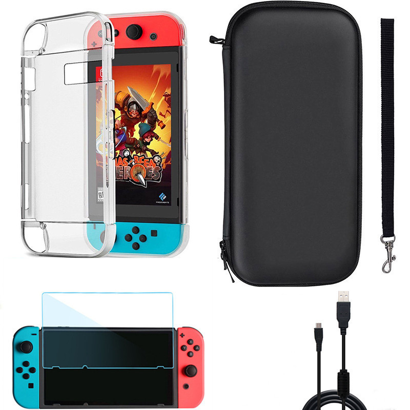 4 in 1 game accessory set  For Nintendo Switch Accessories Case For Nintendo Switch Accessories Kit Bundle