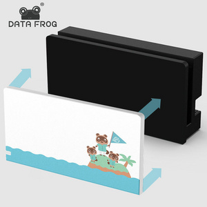 DATA FROG Faceplate Front Protector Case For Nintendo Switch TV Dock Base Cover Replacement Animal Crossing Shell For NS Console