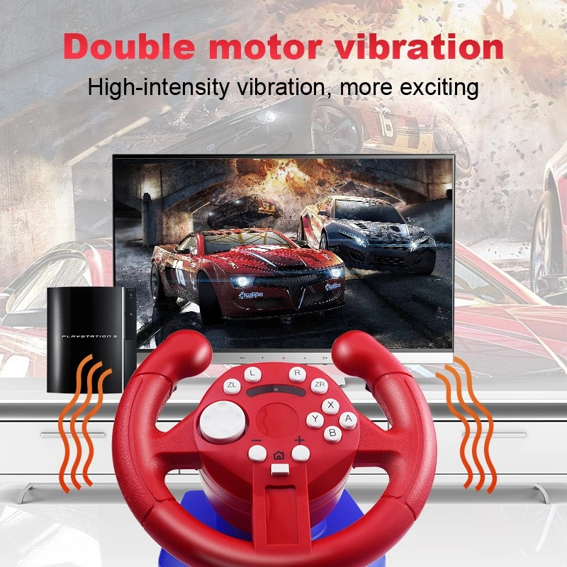 DATA FROG Racing Steering Wheel For Nintendo Switch Car Game for Nintendo switch Racing Wheel Video Game for PS3 PC