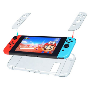 Data frog Crystal Transparent Case For Nintendo Nintend Switch NS joy-con Cases Hard Clear Back Cover Shell Ultra Thin Bag