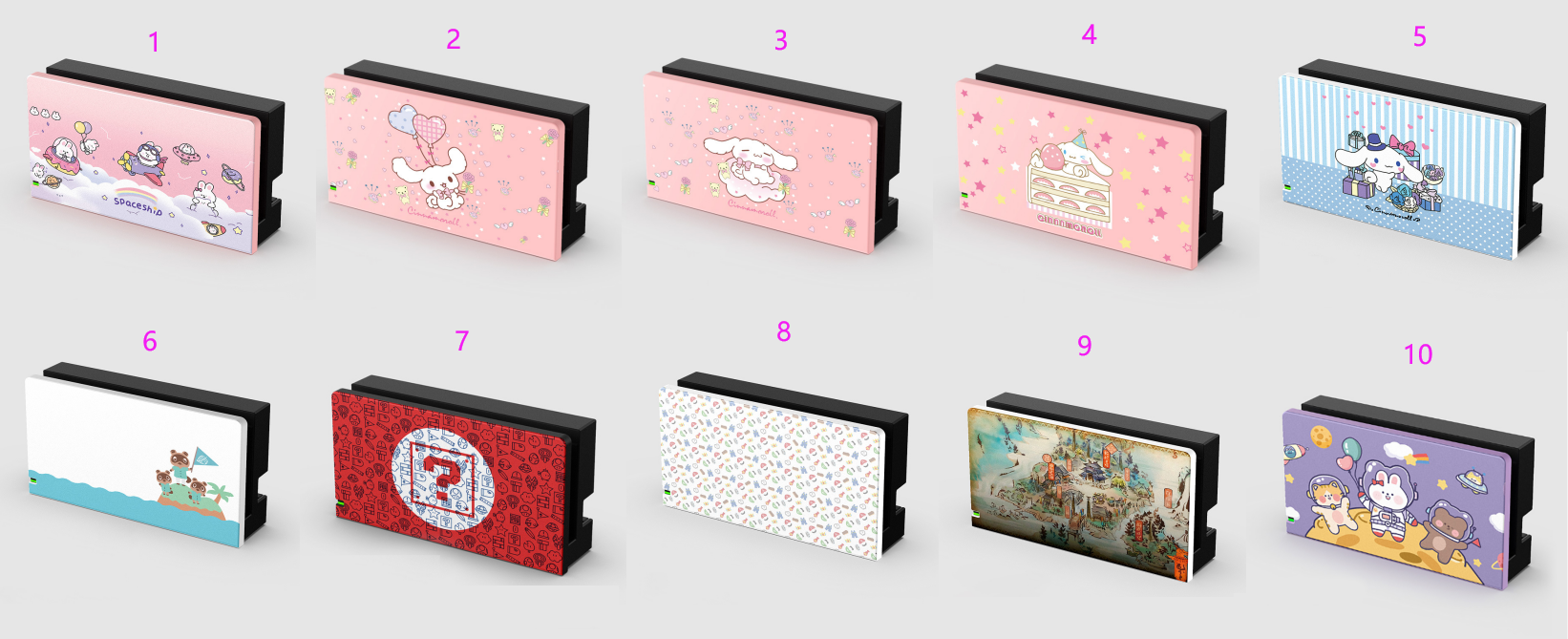 Cartoon Base Protective Case For Nintendo Switch Moded TV Dock Charging Hard Housing Faceplate Shell For NS Game Console