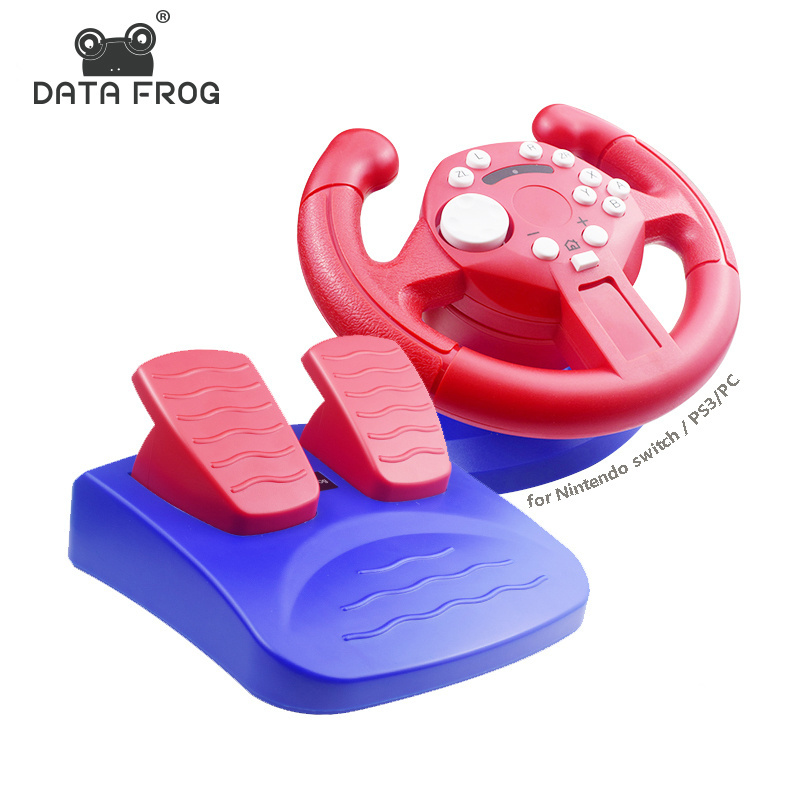 DATA FROG Racing Steering Wheel For Nintendo Switch Car Game for Nintendo switch Racing Wheel Video Game for PS3 PC