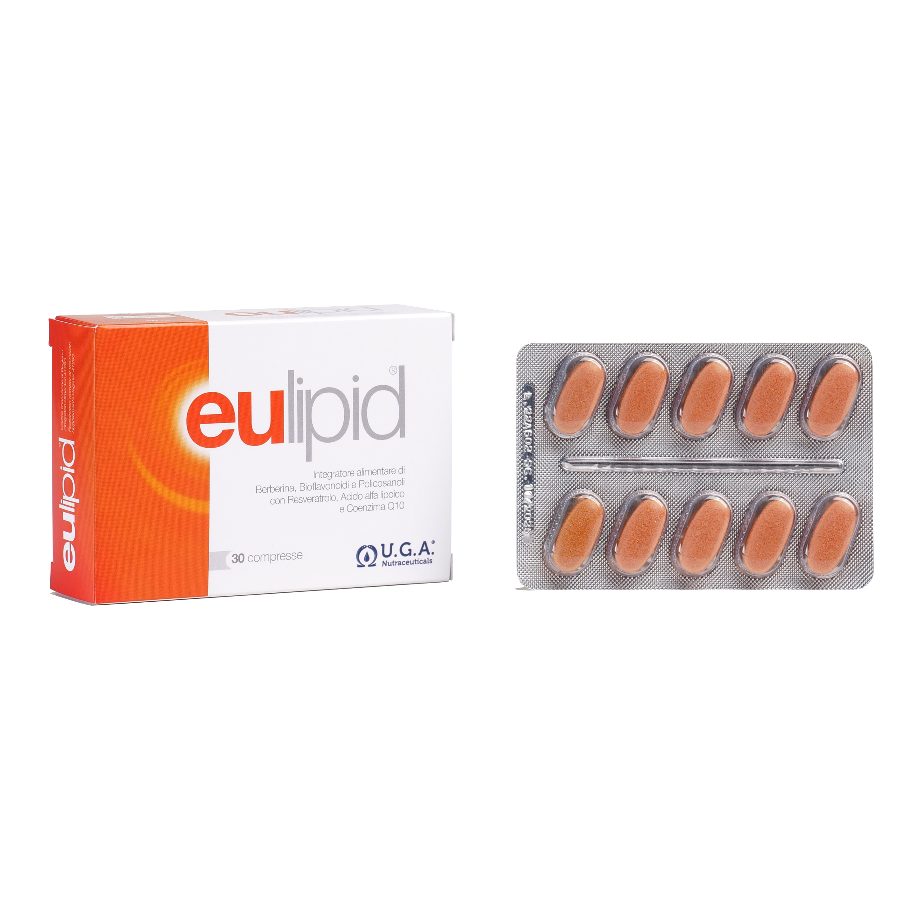 To maintain normal cholesterol levels EULIPID capsules with berberine, resveratrol and bioflavonoids