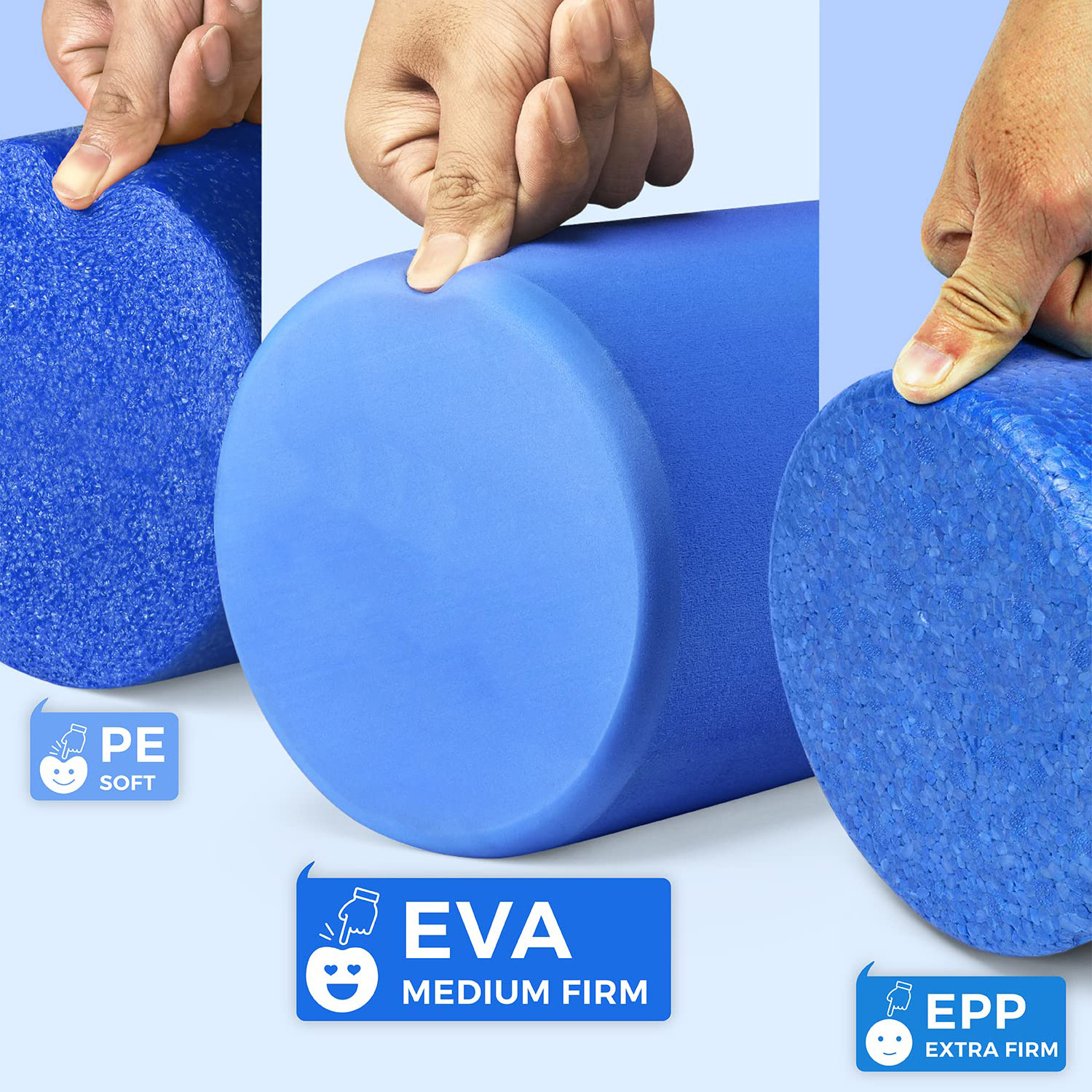 Free Sample Wholesale Eva Foam Rollers Eco Friendly High Density EVA Foam Massage Roller