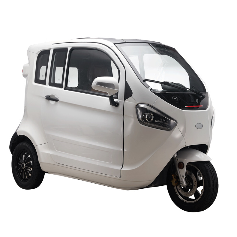 EEC Euro5 Fully Enclosed Moped Long Range Passenger Three Wheel Scooter Electric Tricycles for cargo with cabin