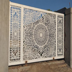 Laser Cut Decorative Outdoor Privacy Art Metal Screens Panels Corten Steel Gate & Door Screen Customise Panel for fencing