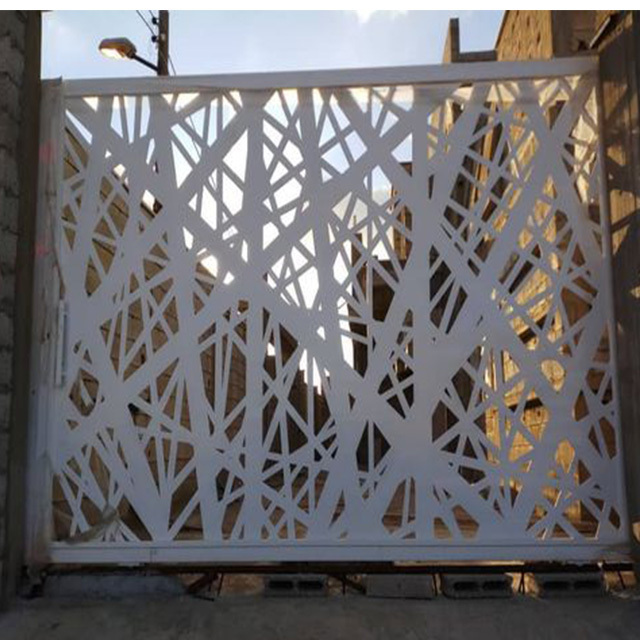 Laser Cut Decorative Outdoor Privacy Art Metal Screens Panels Corten Steel Gate & Door Screen Customise Panel for fencing