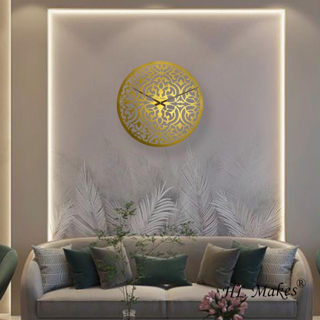 Wall Clock Decorative New Design Sacred Geometry Persian Art Geometry Wall Clock 60CM Unique Design Novelty wall clocks