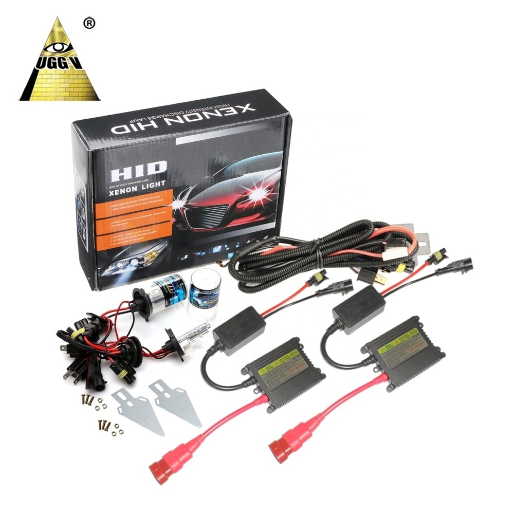 Xenon H7 35W 55W Slim Ballast Kit HID Xenon Headlight Bulb 12V H1 H3 H11 H7 D1 Xenon Hid Kit 4300k 6000k Replace Halogen Lamp CE